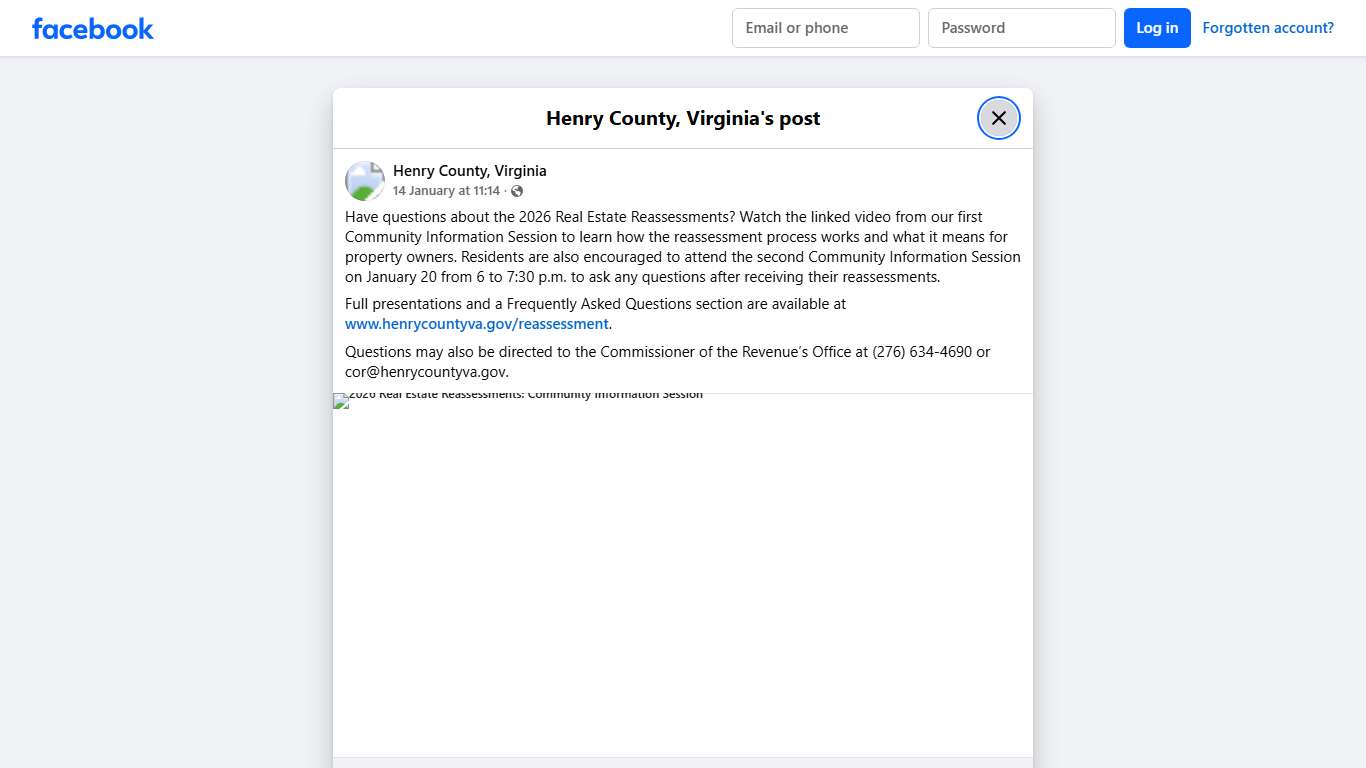 Have questions about the 2026... - Henry County, Virginia Facebook