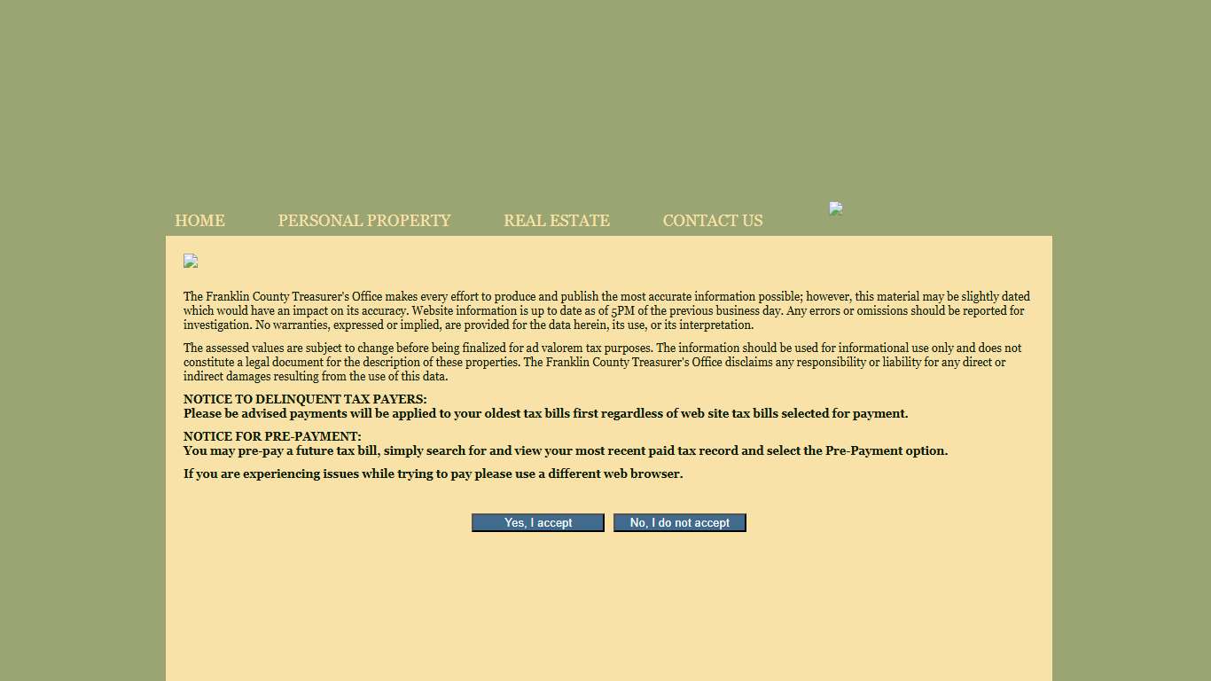 Search and Pay Taxes